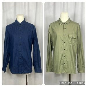 Men’s Baldwin 100% Cotton Button Down Shirt Bundle.